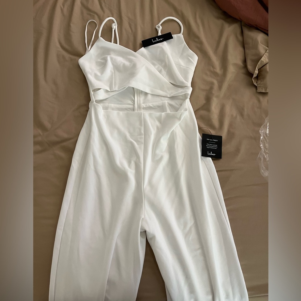Lulu white jumpsuit